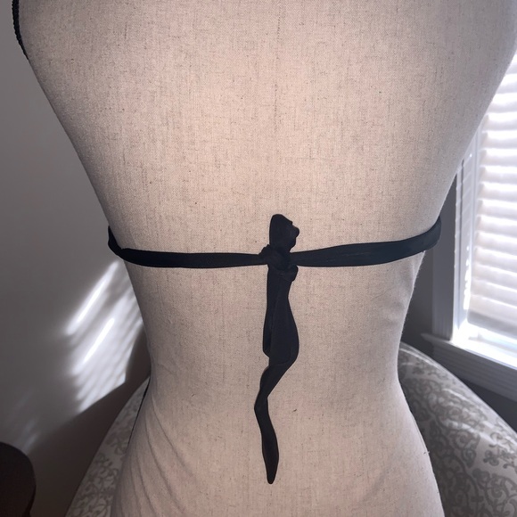 NEW H&M black bikini top size 4 - Picture 3 of 4